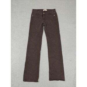 Beverly Jeans Womens 7 Brown Straight Leg Regular Fit Stretch Denim Dark Wash